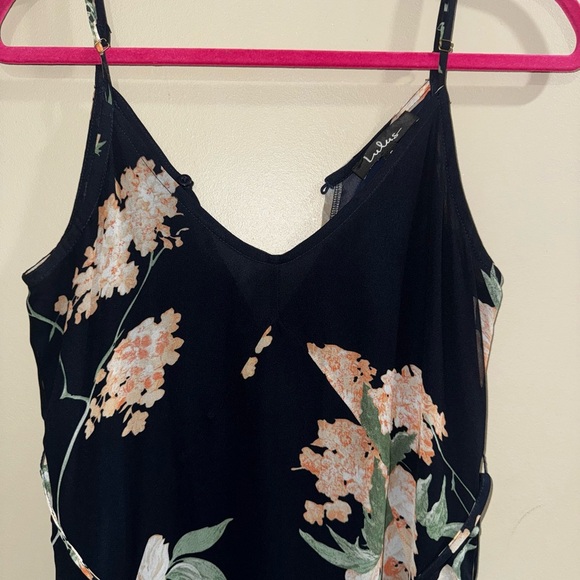 Lulus Navy Floral Maxi Dress - Picture 3 of 5